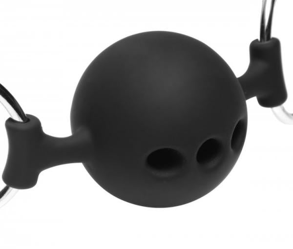 Hinder Breathable Silicone Ball Gag With Nipple Clamps | SexToy.com