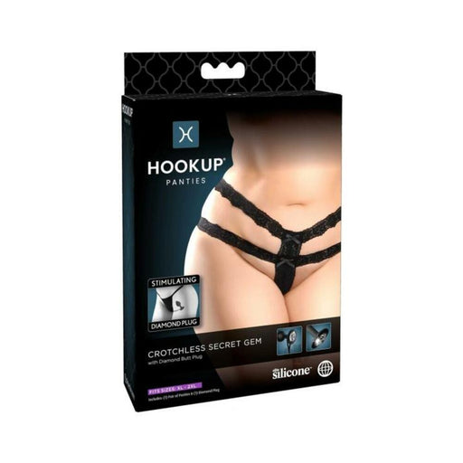 Hookup Crotchless Secret Gemblack Fits Size Xl-xxl | SexToy.com