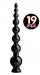 Hosed 19 Inches Graduated Bead Anal Snake Black | SexToy.com