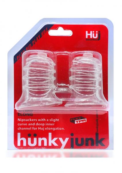 Hunky Junk Elong Nipsuckers - Clear | SexToy.com