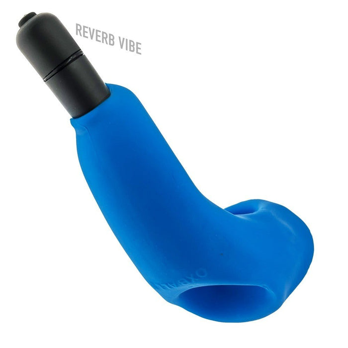 Hunkyjunk Buzzfuck Cock & Ball Sling With Taint Vibrator Teal Ice - SexToy.com