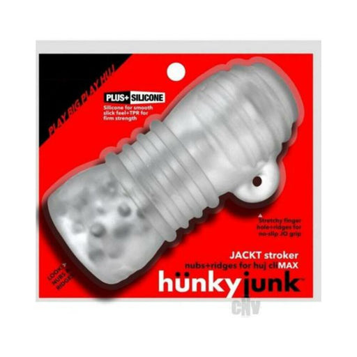 Hunkyjunk Jackt Stroker Clear Ice | SexToy.com