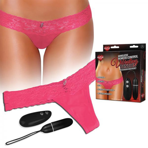Hustler Vibrating Panties Remote Control Pink S/M | SexToy.com