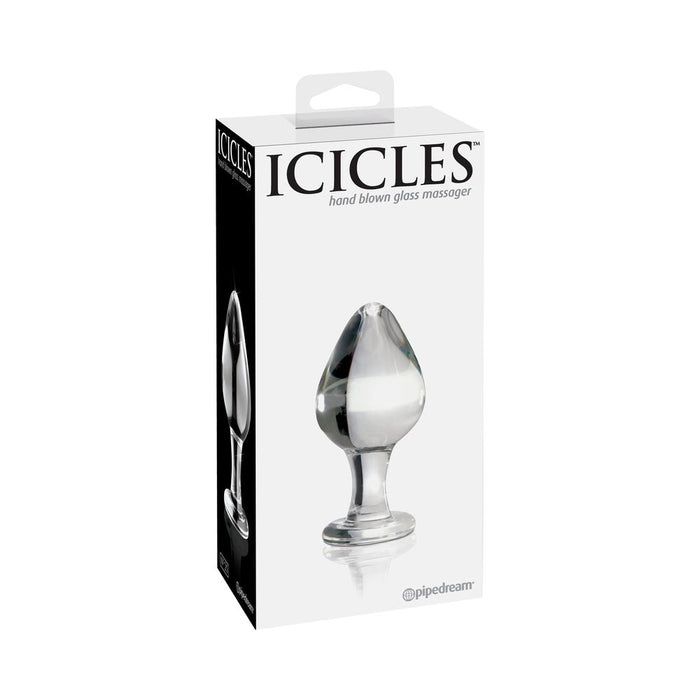 Icicles No 25 Glass Anal Plug Clear | SexToy.com