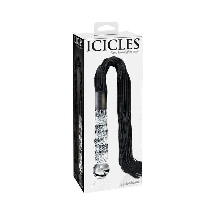 Icicles No 38 Glass Handle Cat O Nine Tails Whip | SexToy.com