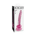 Icicles No. 86 - Glass Suction Cup Dildo - Pink - SexToy.com