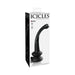 Icicles No. 87 - Glass Suction Cup G-spot Wand - Black | SexToy.com