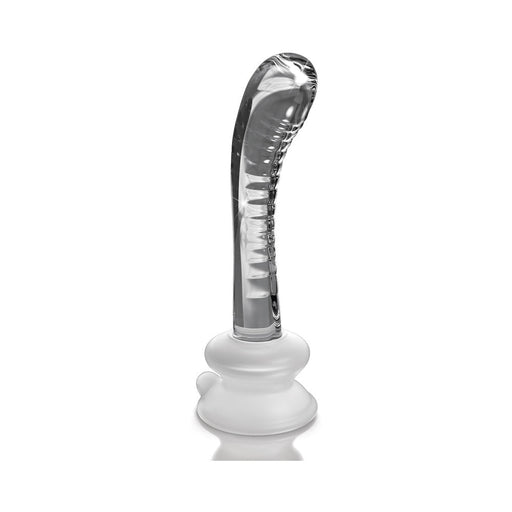Icicles No. 88 - Glass Suction Cup G-spot Wand - Clear | SexToy.com
