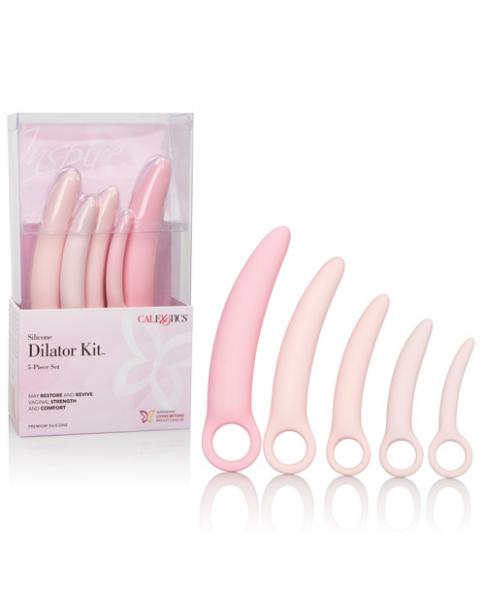 Inspire Silicone Dilator 5 Piece Set Pink | SexToy.com
