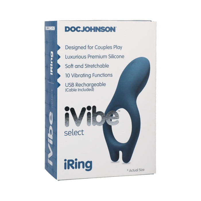 Ivibe Select Iring Marine Blue Vibrating Cock Ring - SexToy.com