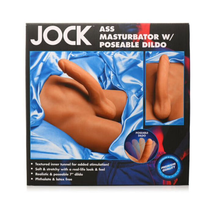 Jock Ass Masturbator With Posable 7 In. Dildo Medium - SexToy.com