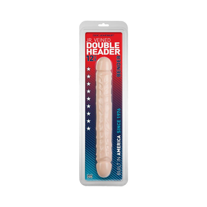 Jr Veined Double Header Bender 12 inches - SexToy.com
