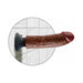 King Cock 8in Vibrating Cock - SexToy.com