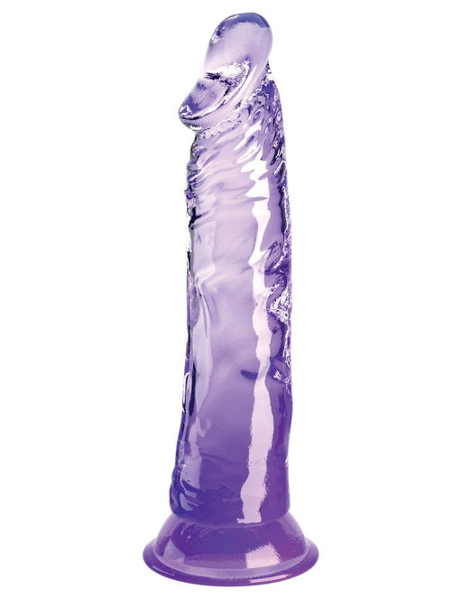 King Cock Clear 8in Purple - SexToy.com