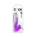 King Cock Clear With Balls 6in Purple - SexToy.com