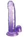 King Cock Clear With Balls 7in Purple - SexToy.com