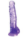 King Cock Clear With Balls 8in Purple - SexToy.com