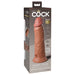 King Cock Elite Vibrating Silicone Dual-density Cock 8 In. Tan - SexToy.com
