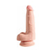 King Cock Triple Density 5 inches Dildo with Balls Beige - SexToy.com