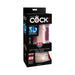 King Cock Triple Density 6.5 inches Dildo with Balls Beige - SexToy.com