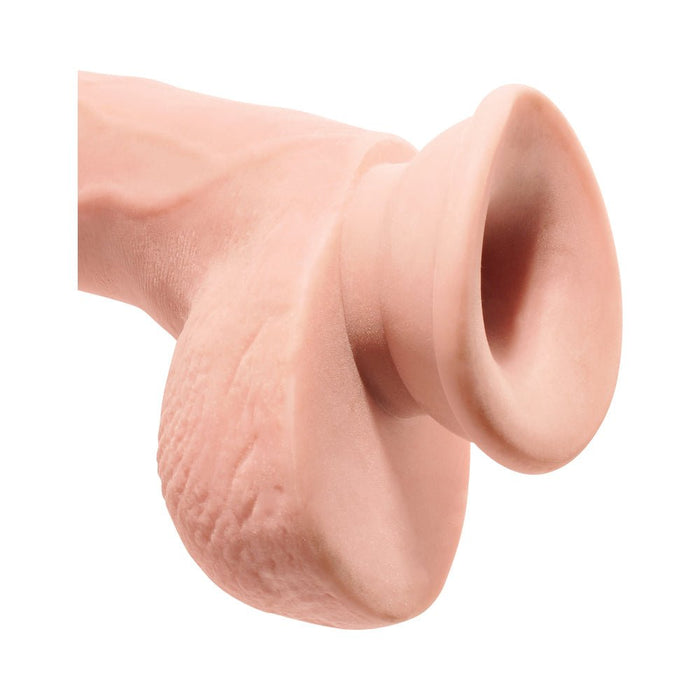 King Cock Triple Density 9 inches Cock, Balls Beige | SexToy.com