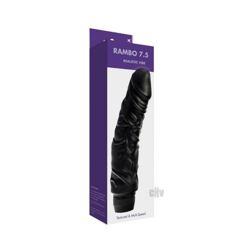 Kinx Rambo 7 Realistic Vibrator Black Os - SexToy.com