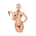 Kitten Croc & Eyelash Lace Collar W/leash (pasties & G-string Not Included) Black O/s - SexToy.com