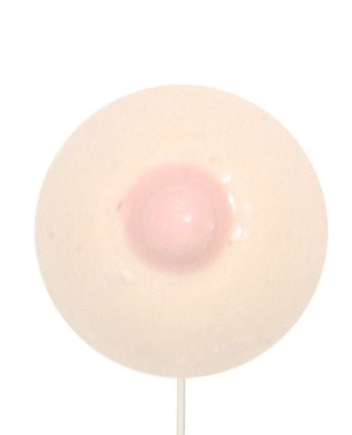 Large Single Boob with Stick Butterscotch Lollipop | SexToy.com