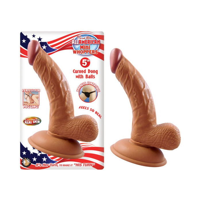 Latin American Mini Whoppers 5in Curved Dong | SexToy.com