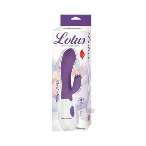 Lotus Sensual Massagers #5 Dual Stimulator Silicone Purple | SexToy.com