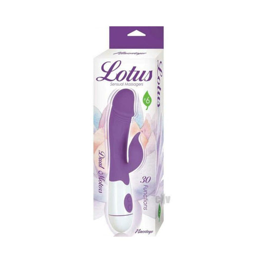 Lotus Sensual Massagers #6 Dual Stimulator Silicone Purple | SexToy.com