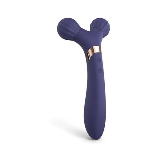 Love To Love Fireball Rechargeable Dual Ended Silicone Body Massager & Vibrator Midnight Indigo | SexToy.com