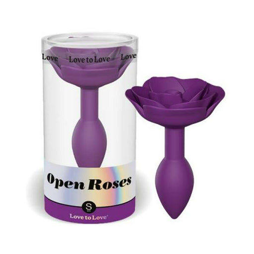 Love To Love Open Roses Anal Plug Small Purple Rain | SexToy.com