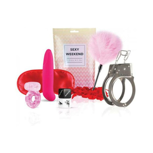 Loveboxxx Sexy Weekend 7 Pc Gift Set - Pink - SexToy.com