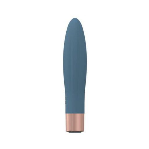 Loveline Fame 10 Speed Mini-vibe Silicone Rechargeable Waterproof Blue/grey - SexToy.com