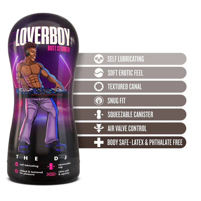 Loverboy The Dj Self-lubricating Anal Stroker Brown - SexToy.com