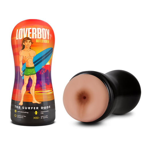 Loverboy The Surfer Dude Self-lubricating Anal Stroker Beige - SexToy.com