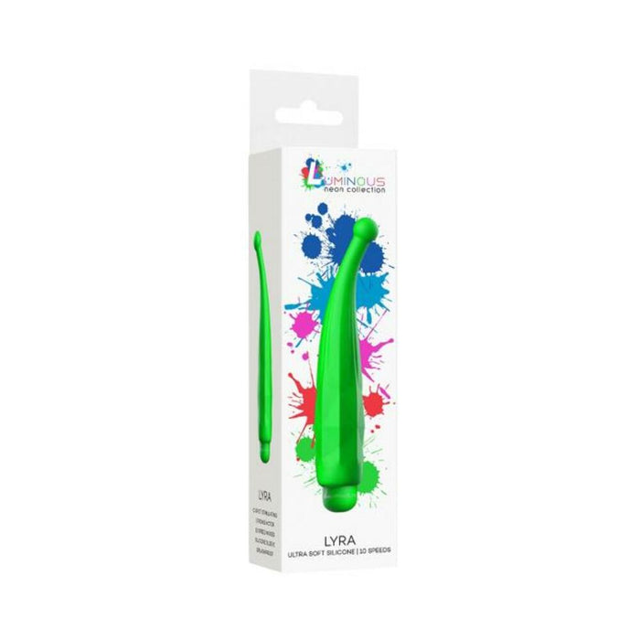 Luminous Lyra Abs Bullet With Silicone Sleeve 10 Speeds Green | SexToy.com