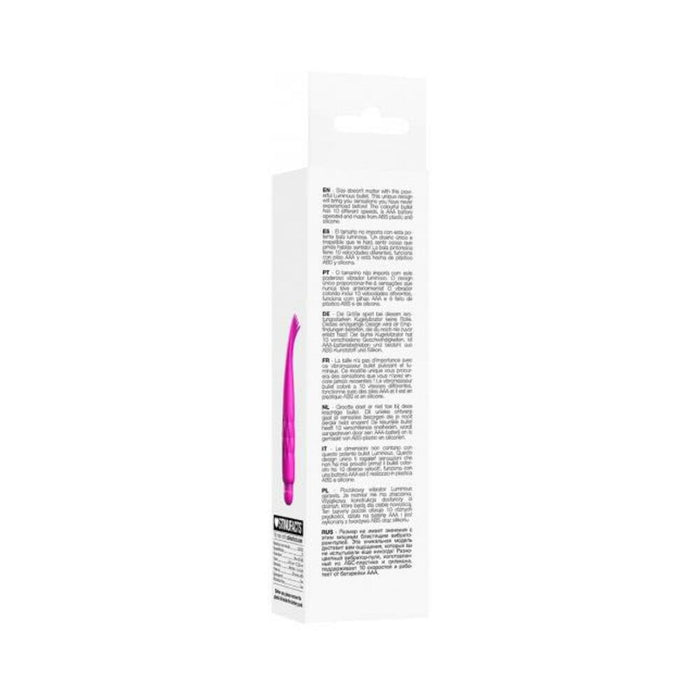 Luminous Zoe Abs Bullet With Silicone Sleeve 10 Speeds Fuchsia | SexToy.com