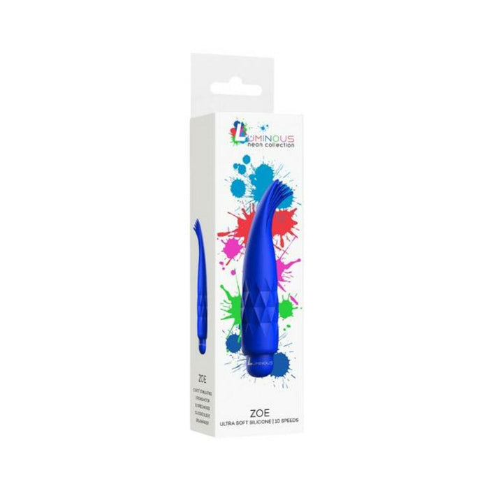 Luminous Zoe Abs Bullet With Silicone Sleeve 10 Speeds Royal Blue | SexToy.com