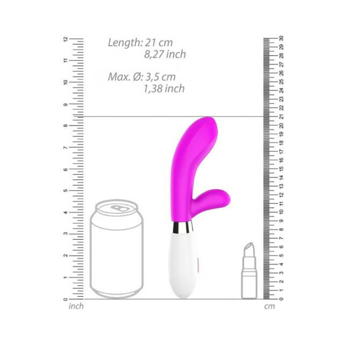 Luna Neon Achilles Ultra-soft Silicone Dual Stimulator Fuchsia | SexToy.com