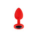 Luv Inc Jp31 Jeweled Small Plug With 3 Stones Red | SexToy.com