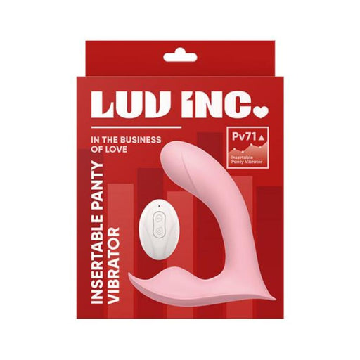 Luv Inc Pv71 Insertable Panty Vibrator Pink | SexToy.com