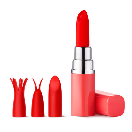 Luv Lab Lv57 Lipstick With 3 Silicone Heads Coral | SexToy.com