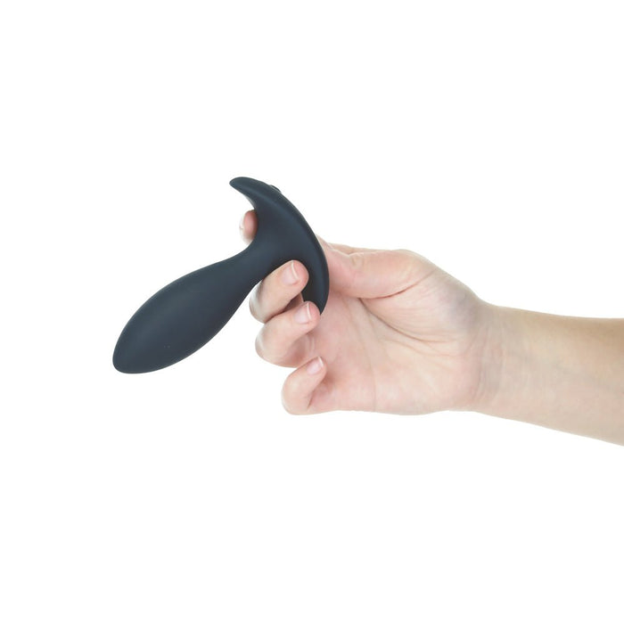 Lux Active Throb 4.5 In. Anal Pulsating Silicone Massager Black - SexToy.com
