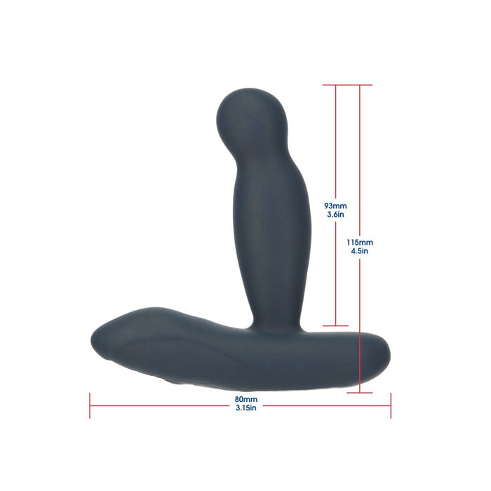 Lux Active Throb 4.5 In. Anal Pulsating Silicone Massager Black - SexToy.com