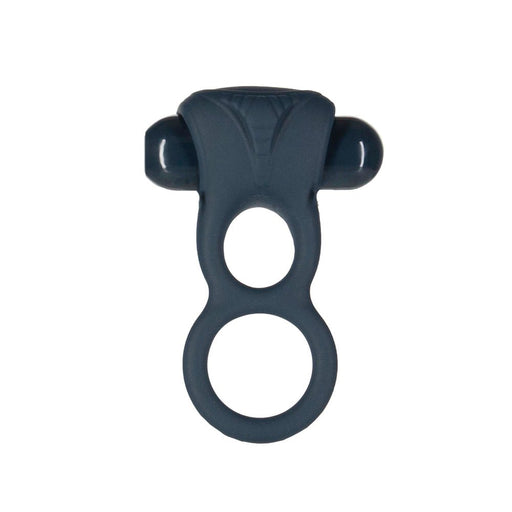 Lux Active Triad 4.5 In. Vibrating Dual Ring Silicone Black - SexToy.com