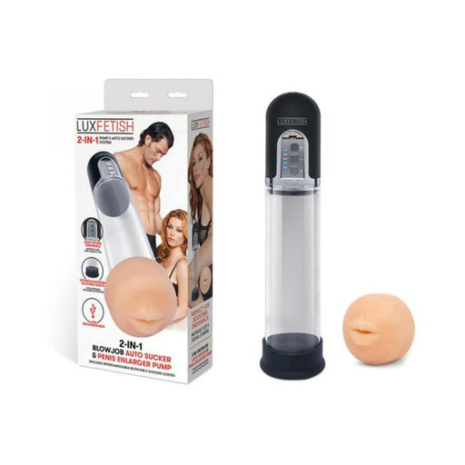 Lux Fetish 2-in-1 Blowjob Auto Sucker And Penis Enlarger Pump - SexToy.com