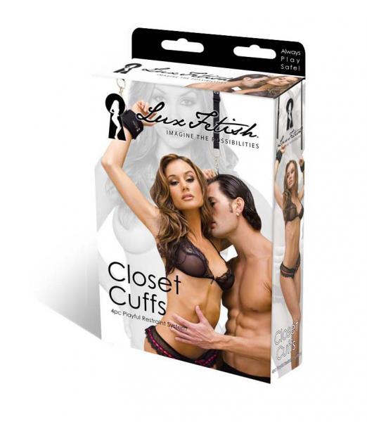 Lux Fetish Closet Cuffs 4 Piece Playful Restraint System | SexToy.com