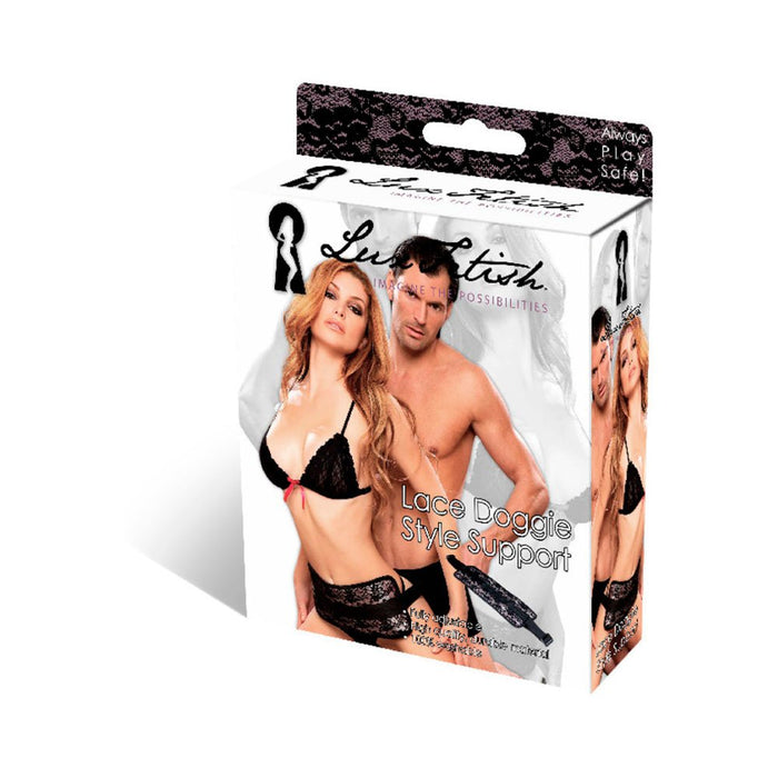Lux Fetish Doggie Style Support Black Sex Sling | SexToy.com